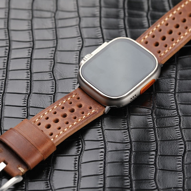 ForgeCrest vintage bőrszíj Apple Watch Ultrahoz