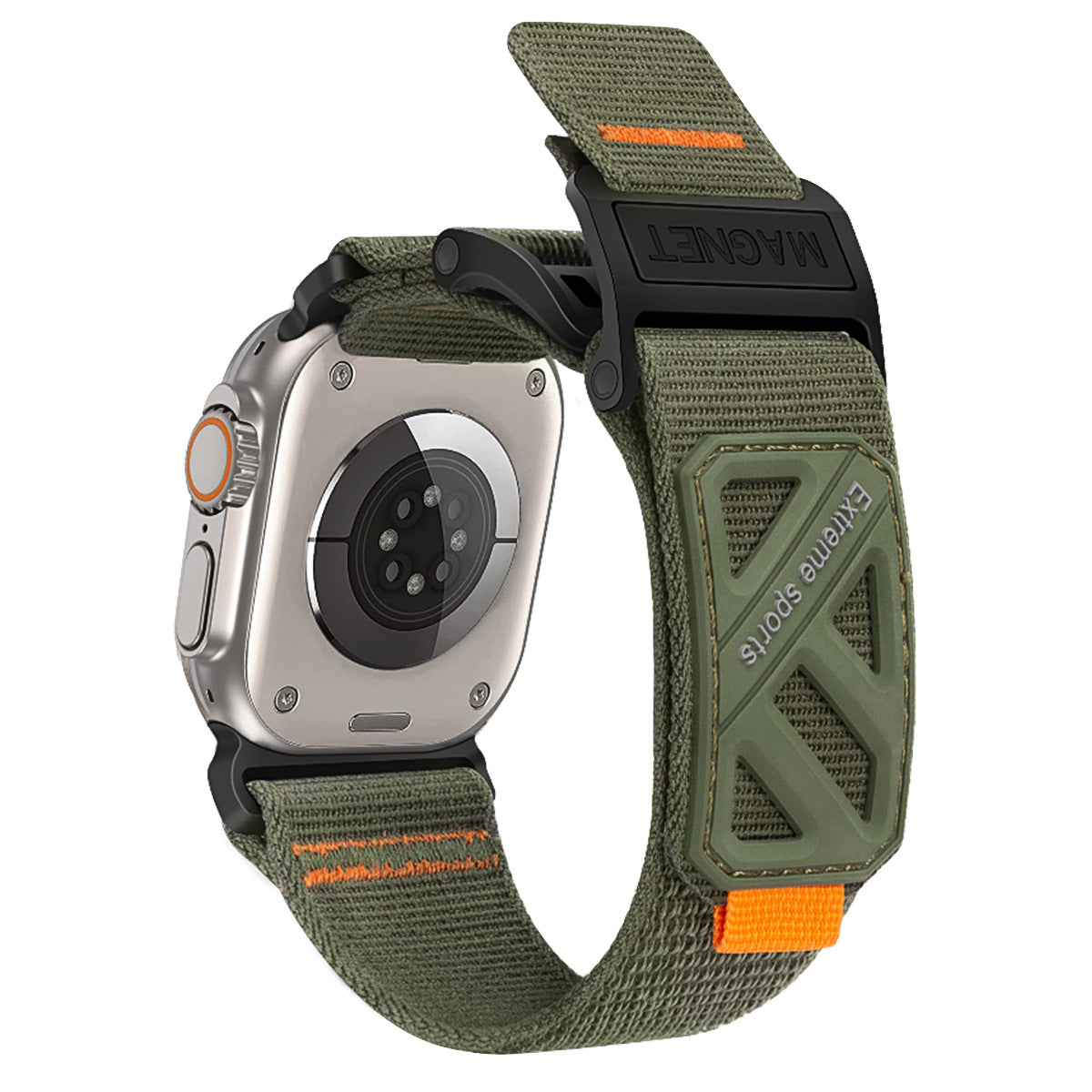 Robustes Nylon-Magnetarmband für Apple Watch – Alltagstauglicher Komfort