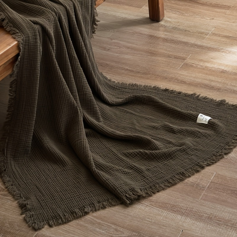 Softcloud 4-Layer Cotton Crepe Blanket For Everyday Use And Comfort
