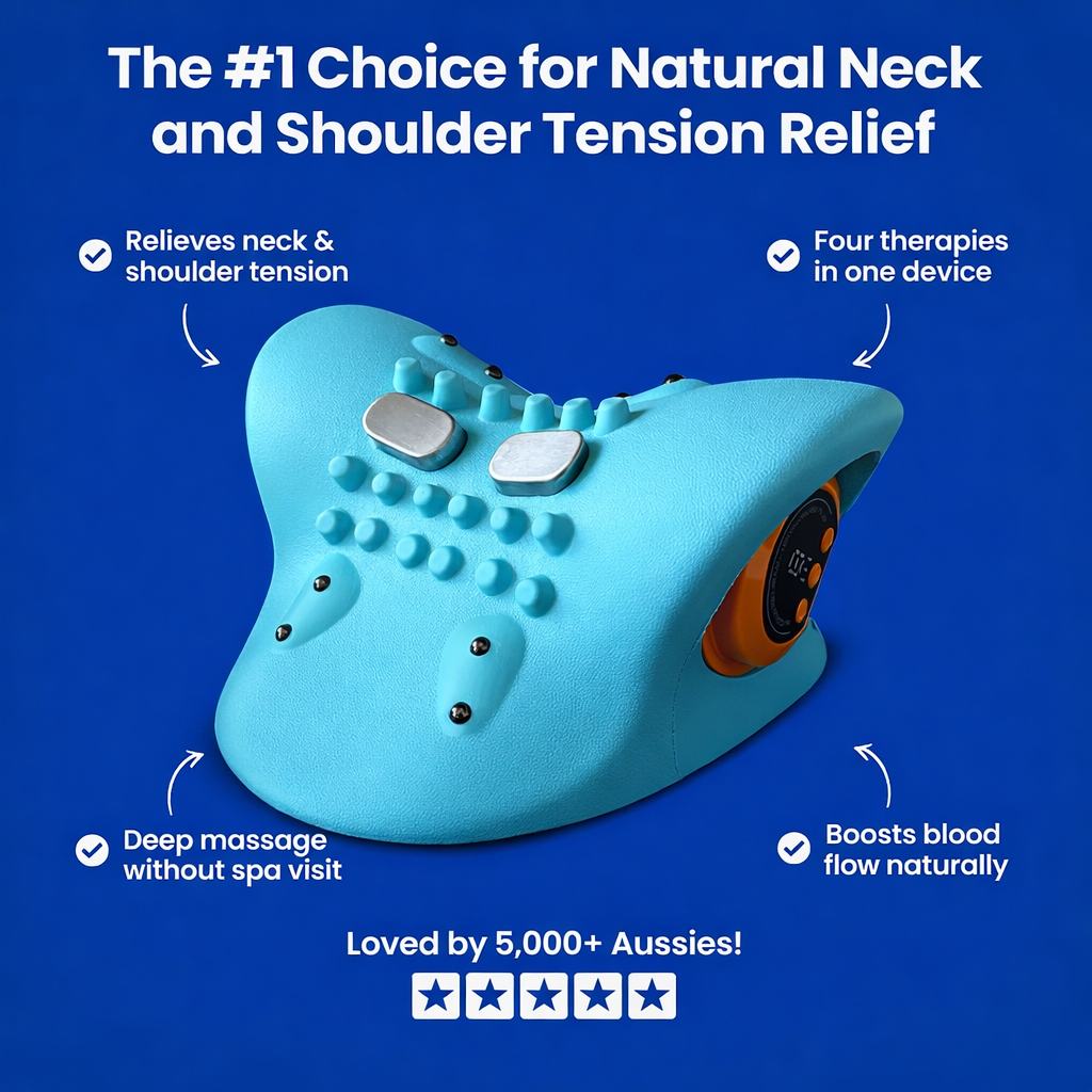 ReliefNest Neck Massager Portable With Heat For Home Office Travel