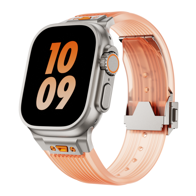 Bracciale in silicone traslucido RM per Apple Watch