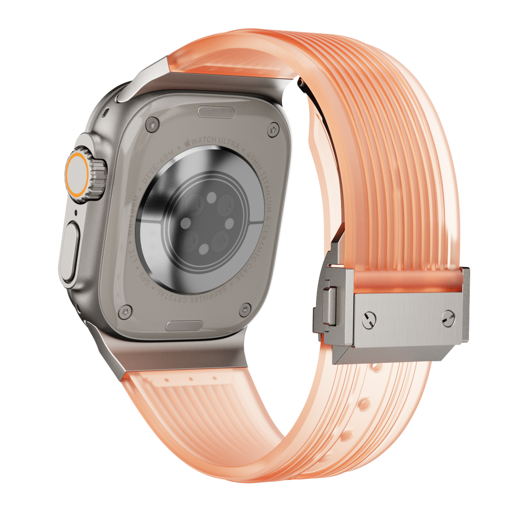 NovaFlex Şeffaf Silikon Kordon Apple Watch için