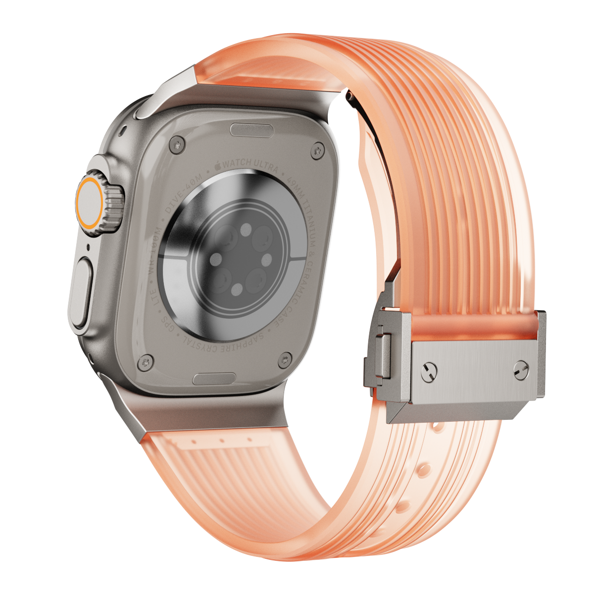 NovaFlex Şeffaf Silikon Kordon Apple Watch için