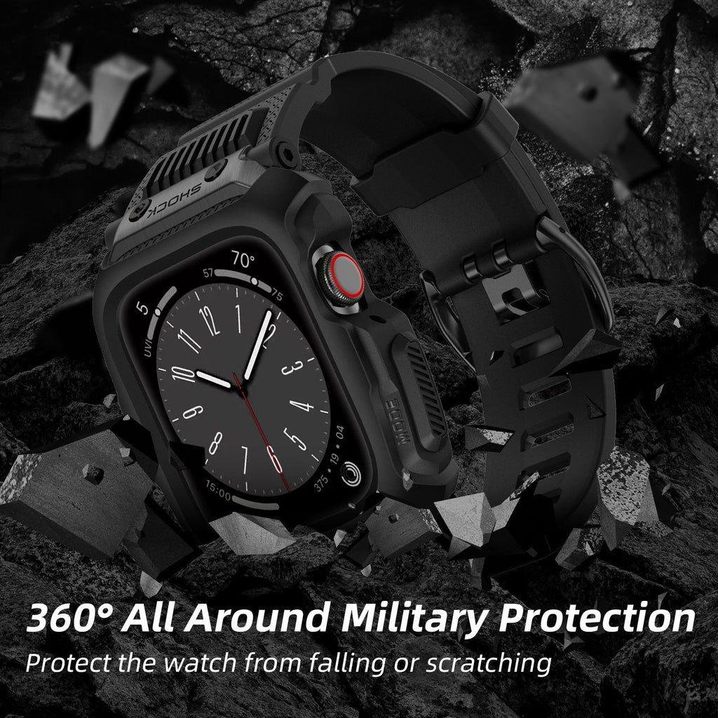 ערכת מגן ApexGuard ל-Apple Watch מפני זעזועים מחומר TPU