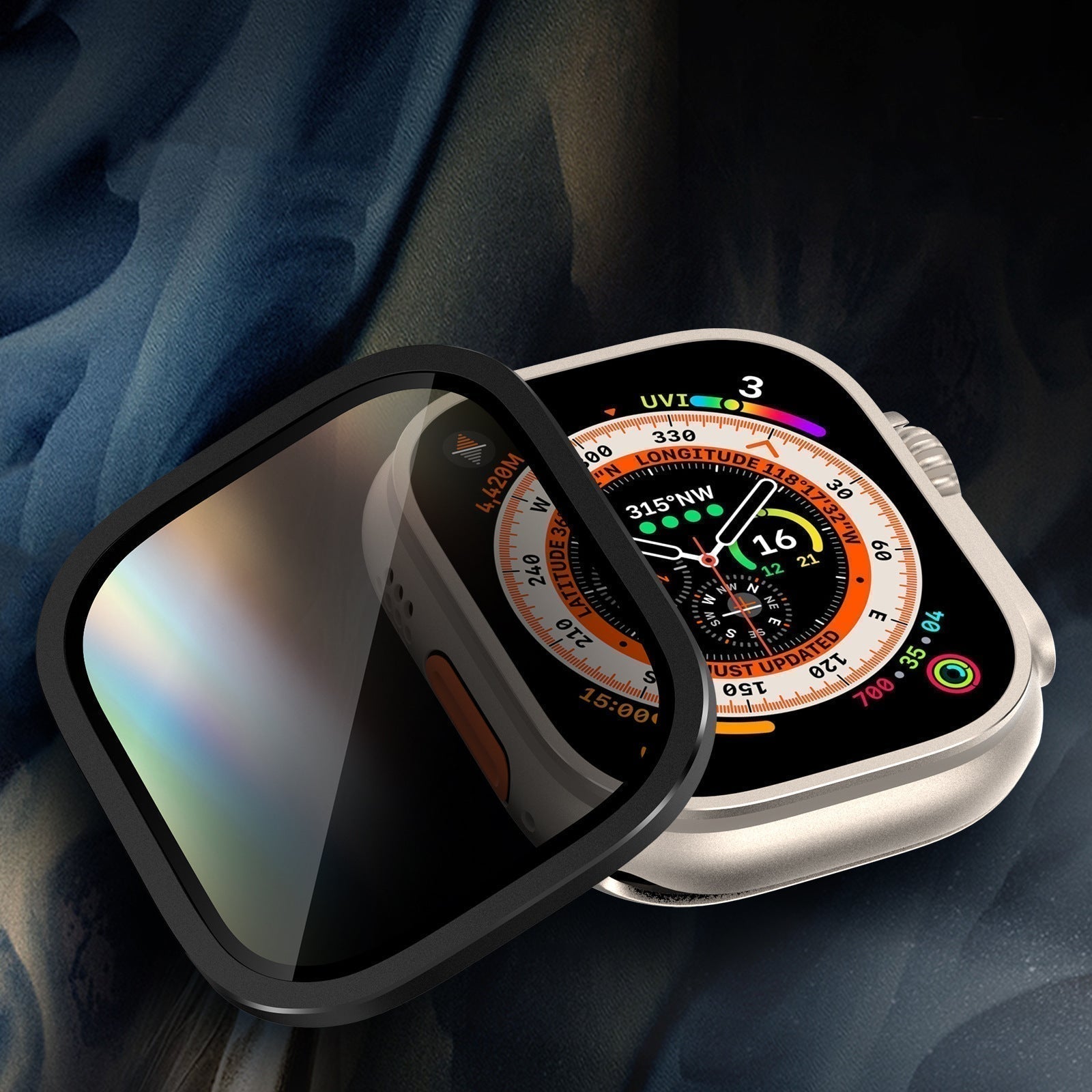 SkyGuard titanový ochranný kryt soukromí pro Watch Ultra 2