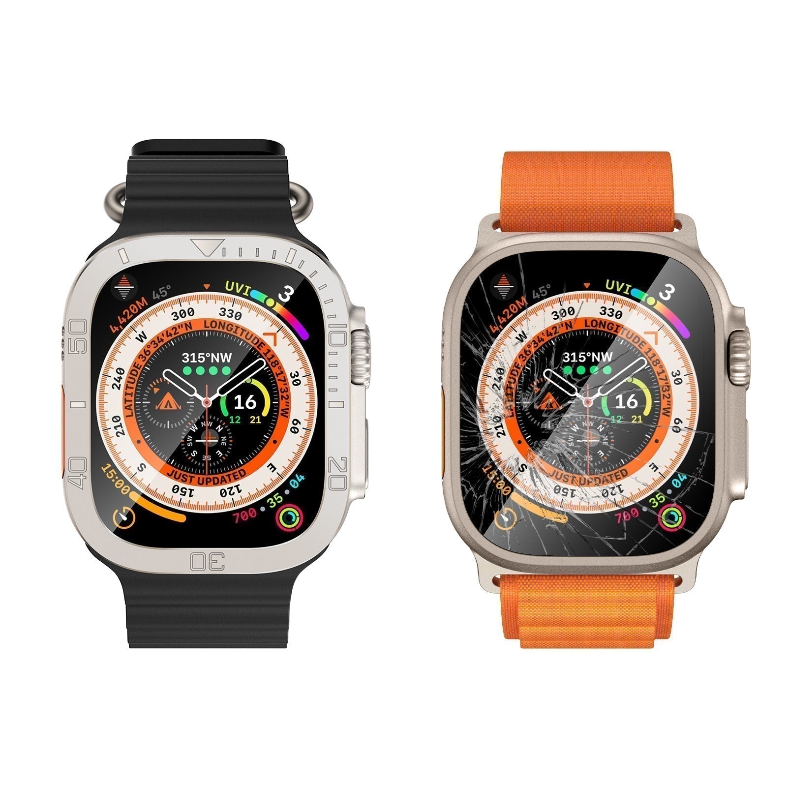 ZenGuard Full Coverage Glass Protector For Apple Watch Ultra And Ultra 2