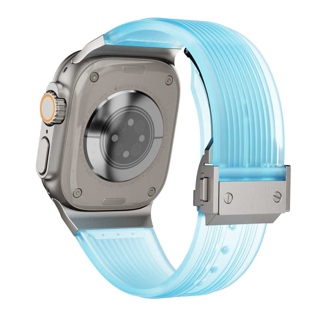 Bracciale in silicone traslucido RM per Apple Watch