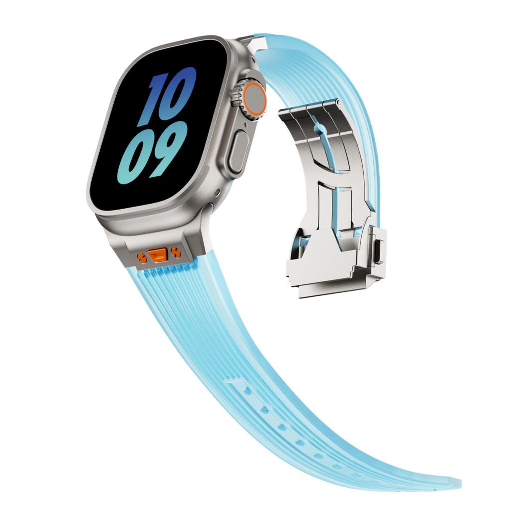 NovaFlex Şeffaf Silikon Kordon Apple Watch için