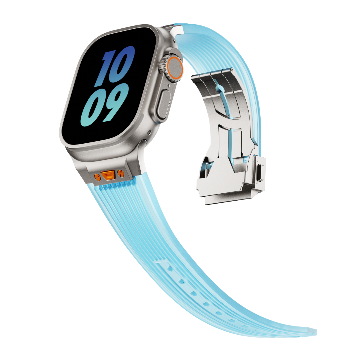 NovaFlex Şeffaf Silikon Kordon Apple Watch için
