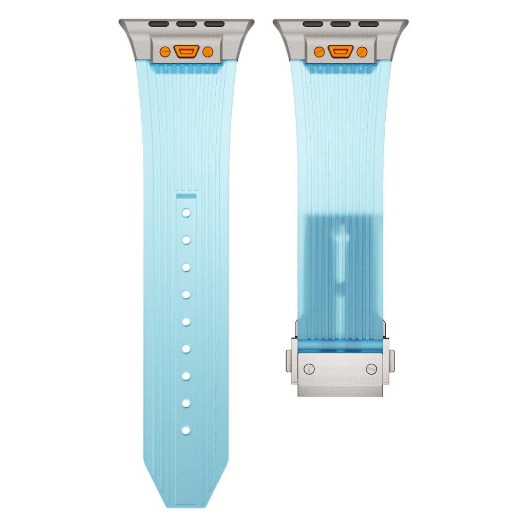 Bracciale in silicone traslucido RM per Apple Watch
