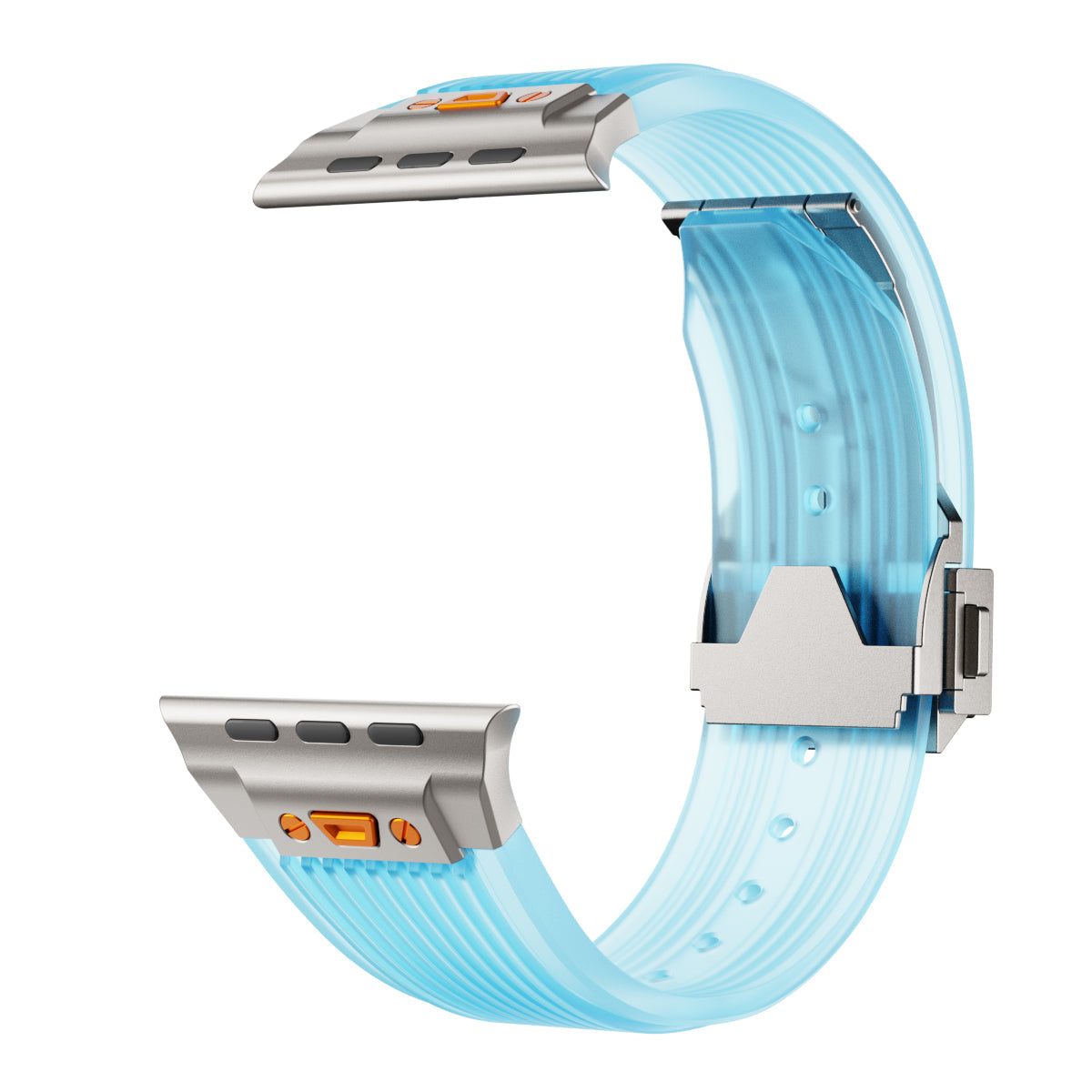 Bracciale in silicone traslucido RM per Apple Watch