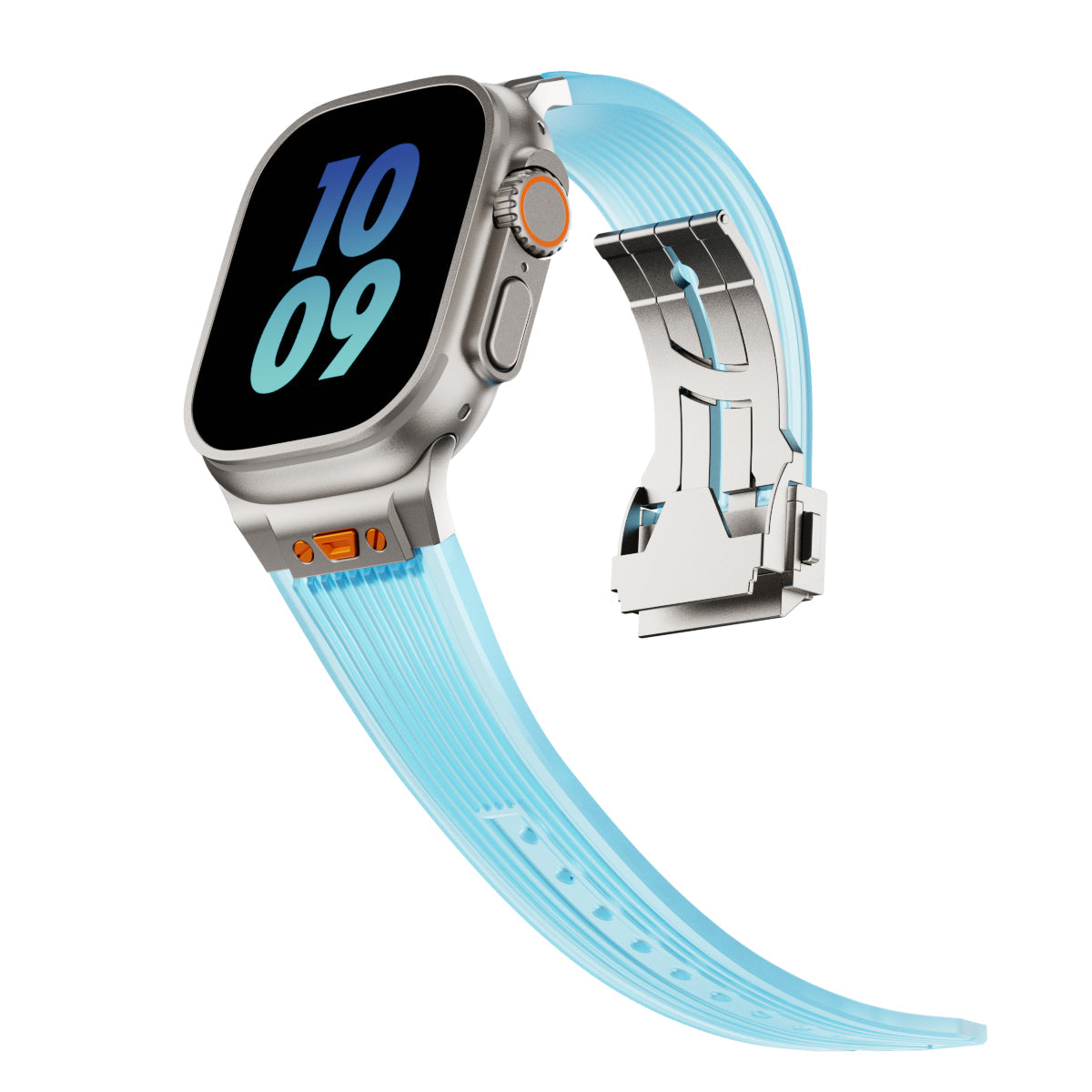 Bracciale in silicone traslucido RM per Apple Watch