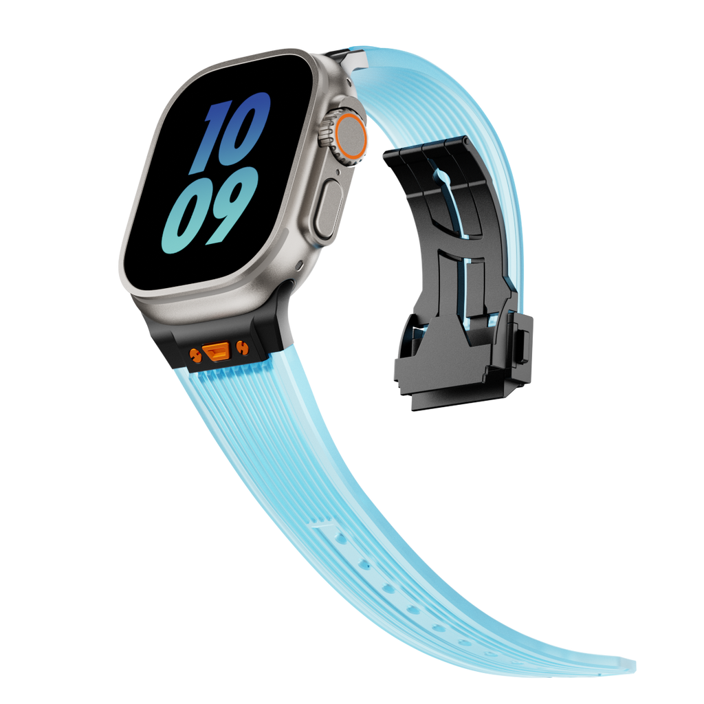 NovaFlex Şeffaf Silikon Kordon Apple Watch için