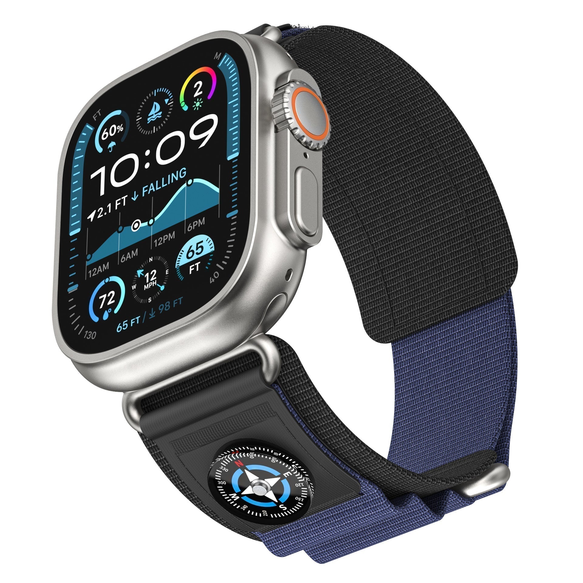Cinturino TerraWeave Compass in Nylon con Anello per Apple Watch