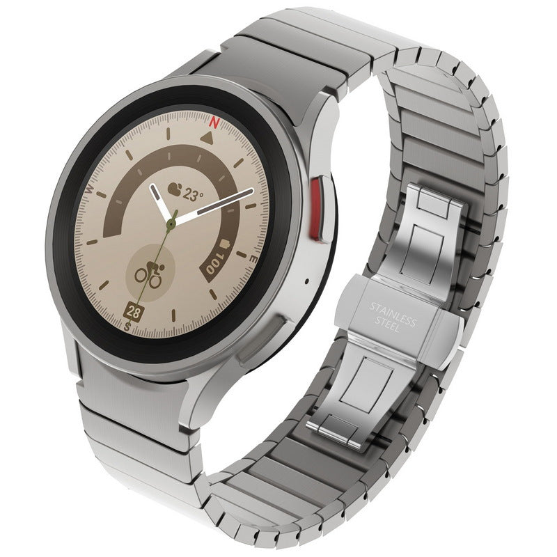 Nerezový ocelový pásek s motýlkovou sponou pro Galaxy Watch Pro