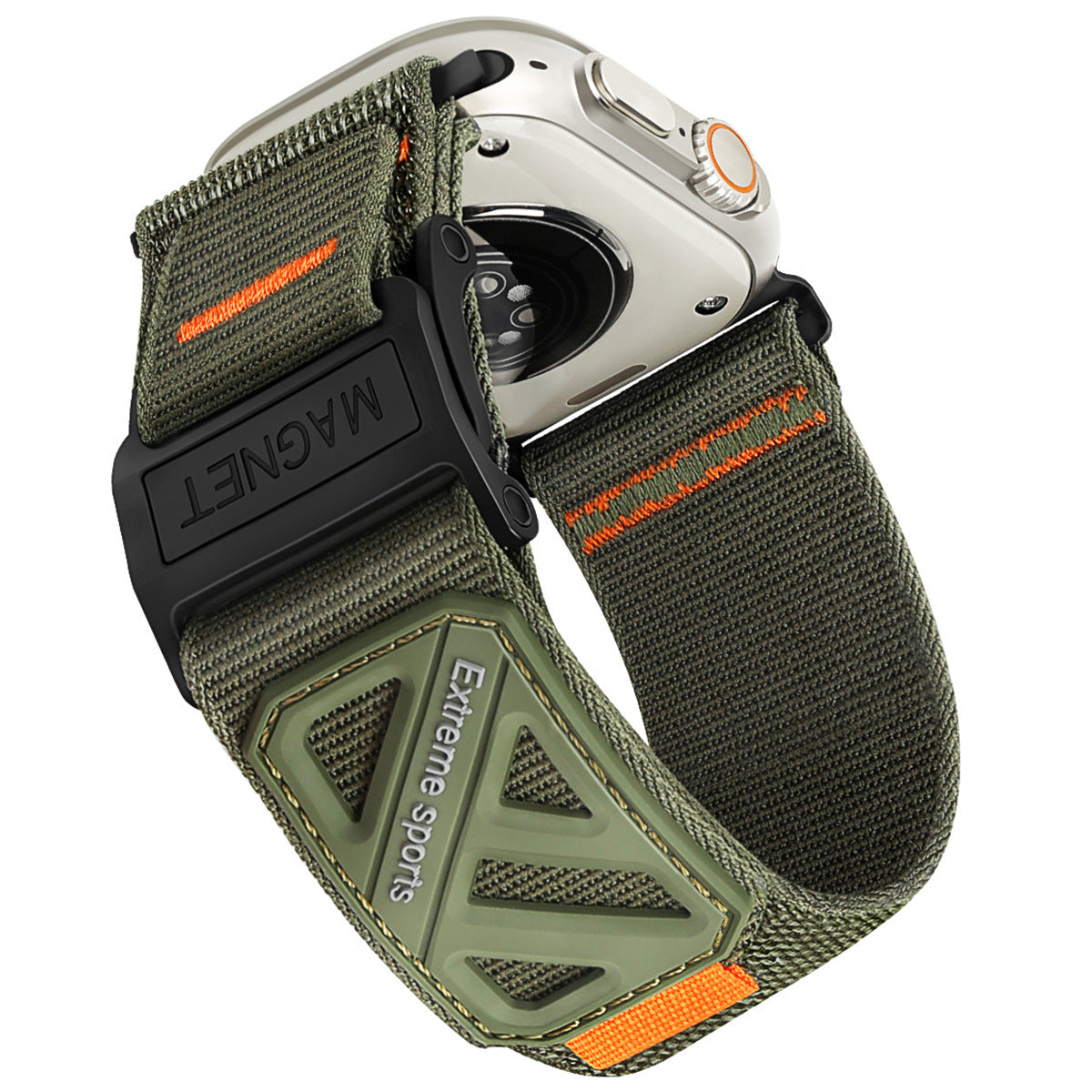 Robustes Nylon-Magnetarmband für Apple Watch – Alltagstauglicher Komfort