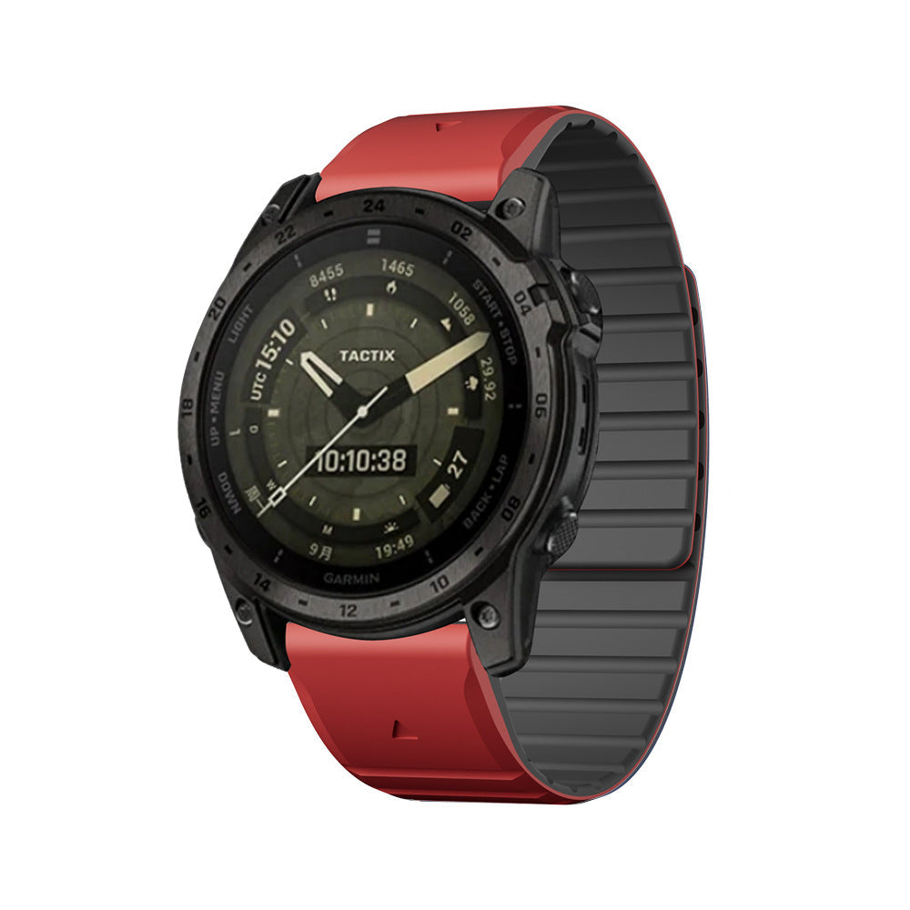 LumaFlex Çift Renkli Silikon Manyetik Kayış Garmin Saat İçin