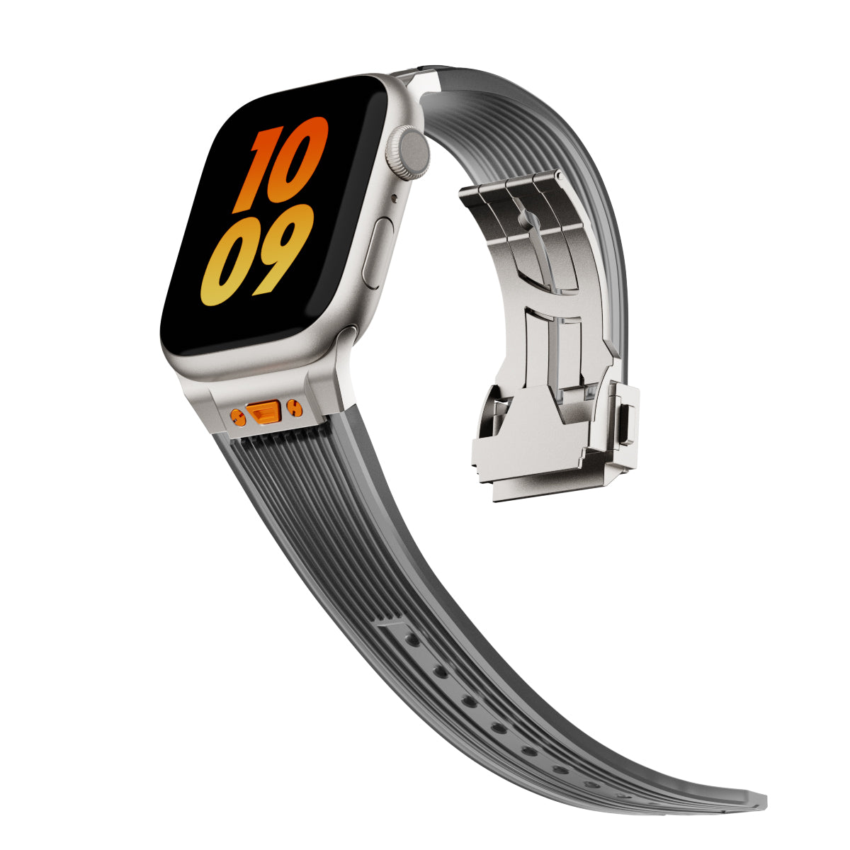 NovaFlex Şeffaf Silikon Kordon Apple Watch için