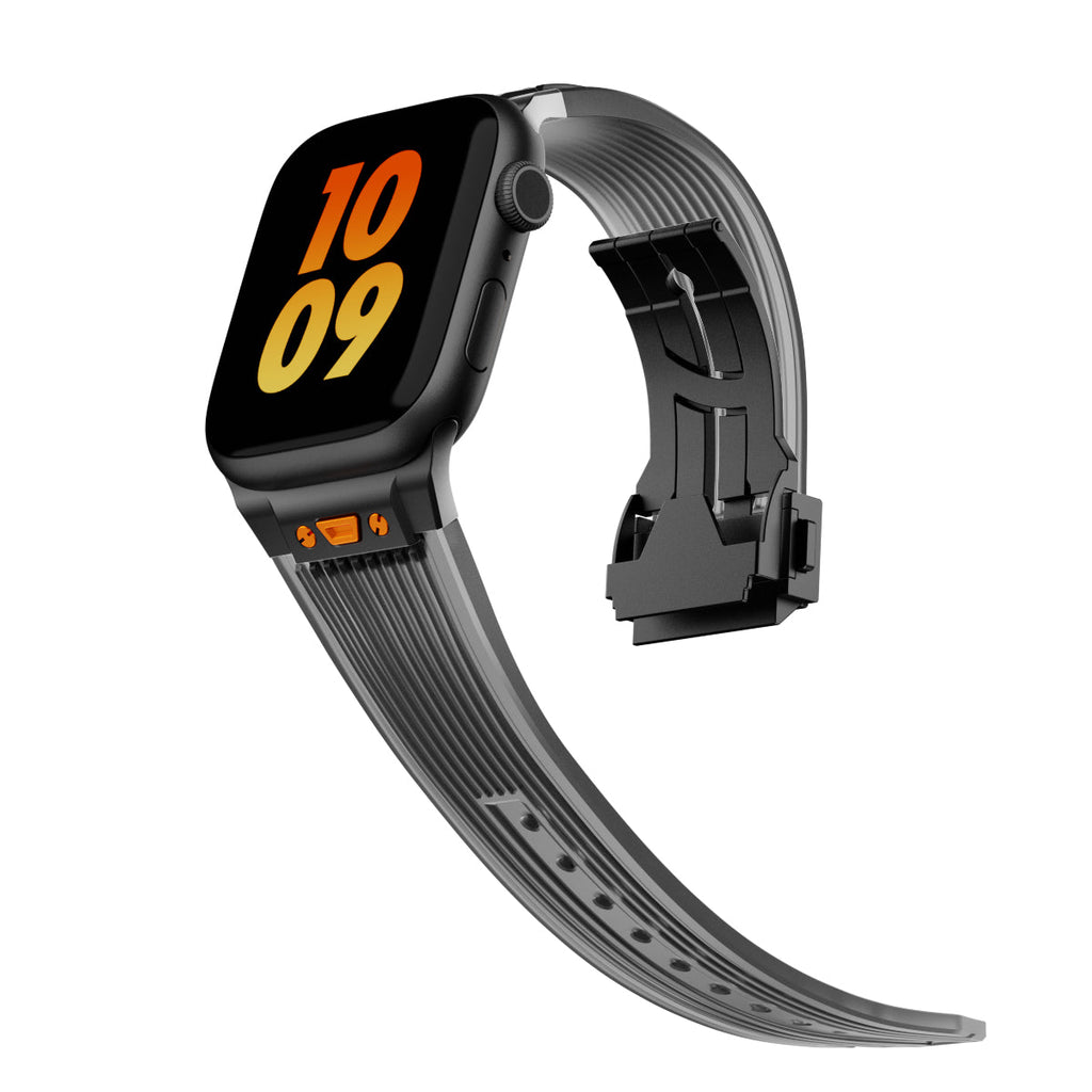NovaFlex Şeffaf Silikon Kordon Apple Watch için