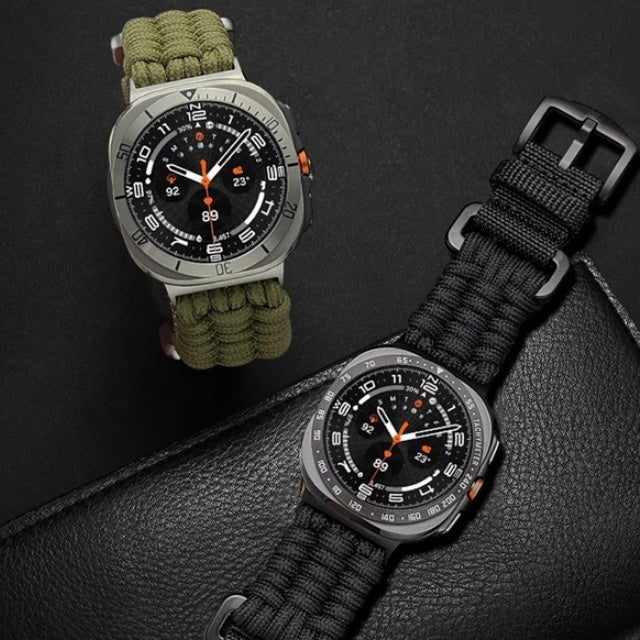 PeakGuard nylon geweven band voor Galaxy Watch Ultra