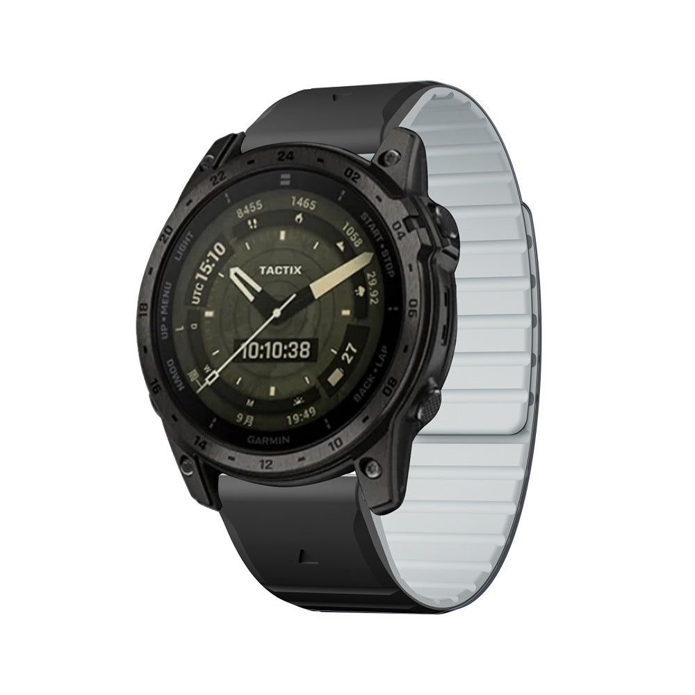 LumaFlex Çift Renkli Silikon Manyetik Kayış Garmin Saat İçin