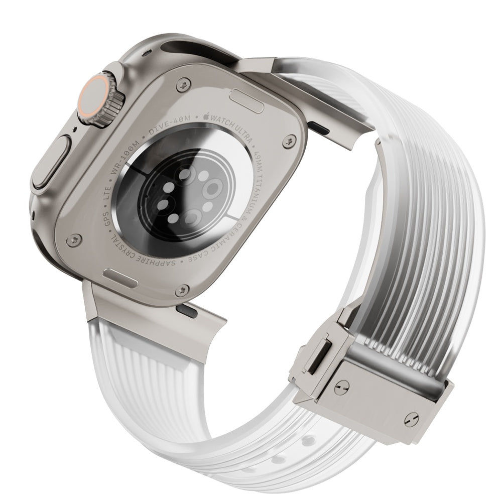 NovaFlex Şeffaf Silikon Kordon Apple Watch için