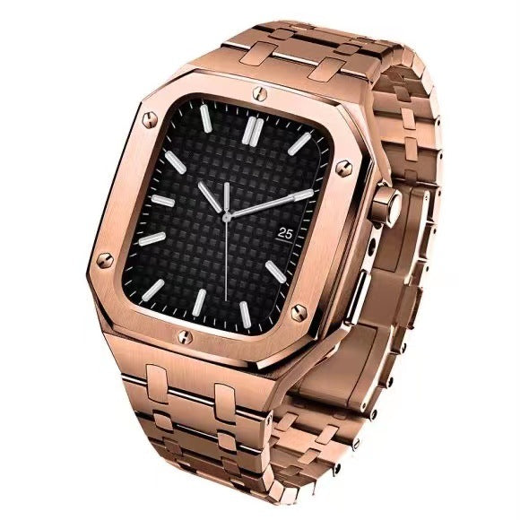 Set carcasă LumaTech din oțel inoxidabil lustruit pentru Apple Watch 45-52mm