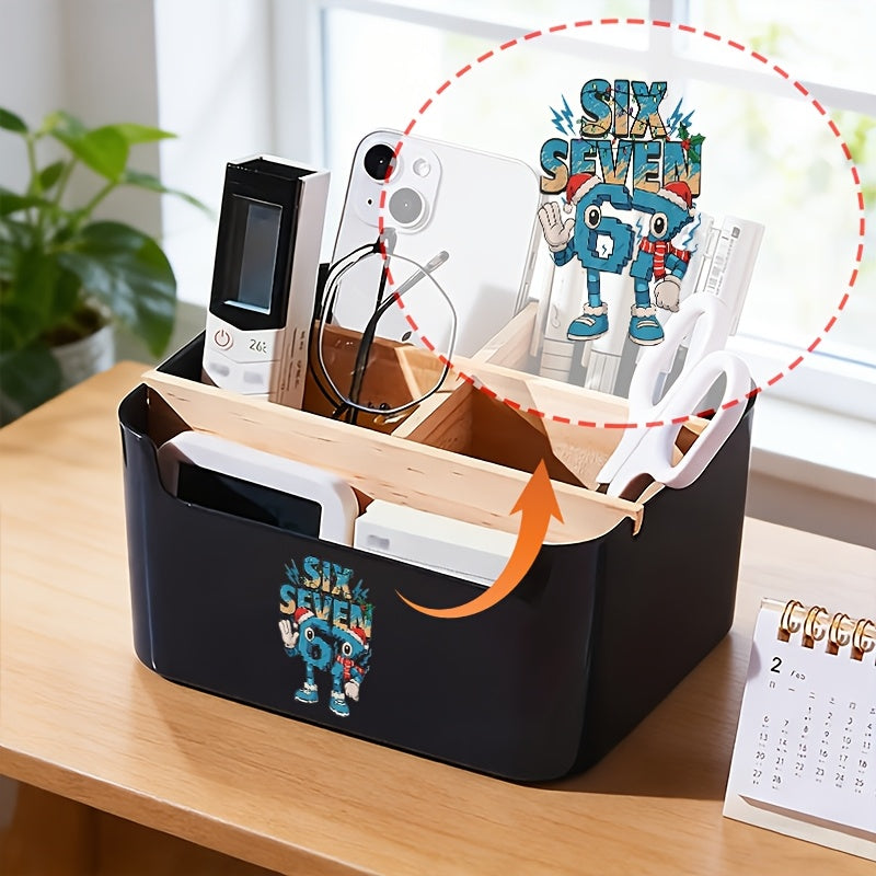 Memeroot Bamboo Desktop Storage for Neat Desk Organization