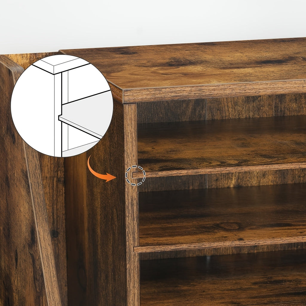 Naturloft Boho-stil vevd kurv for oppbevaring og plantebeholder, sammenleggbar