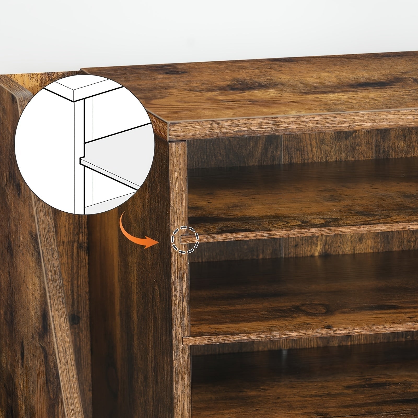 Naturloft Boho-stil vevd kurv for oppbevaring og plantebeholder, sammenleggbar