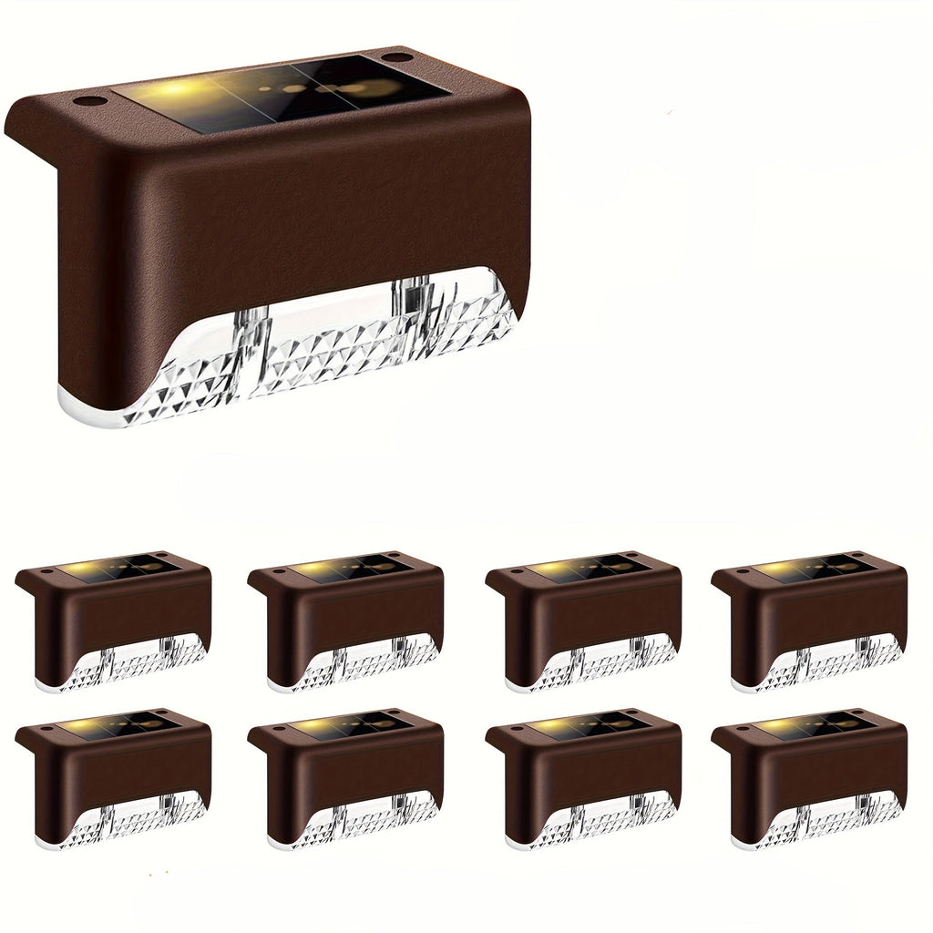 Glimvista 8 stuks zonne-hek- en padverlichting met waterdichte LED's voor tuin