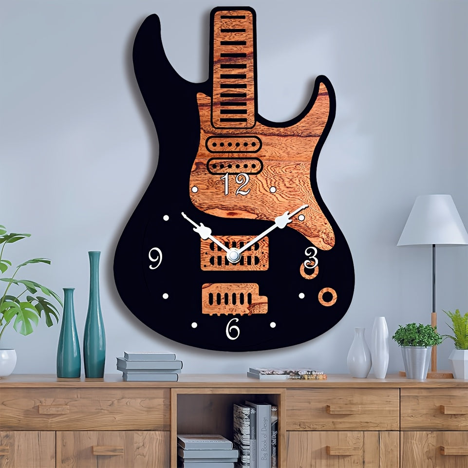 Zegar gitarowy Melodytime dla fanów muzyki – dekoracja do domu na dziś