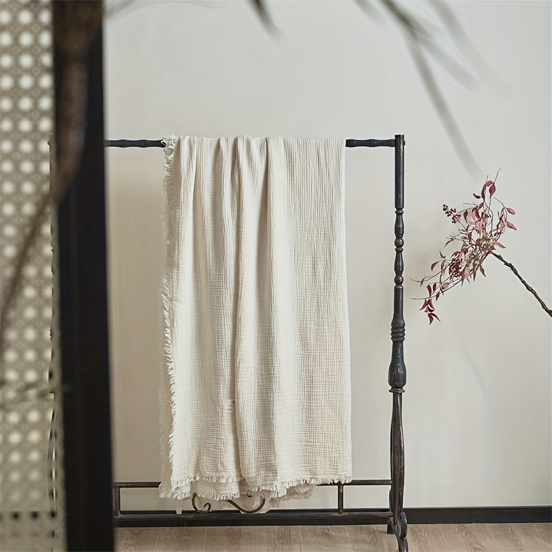 Softcloud 4-Layer Cotton Crepe Blanket For Everyday Use And Comfort