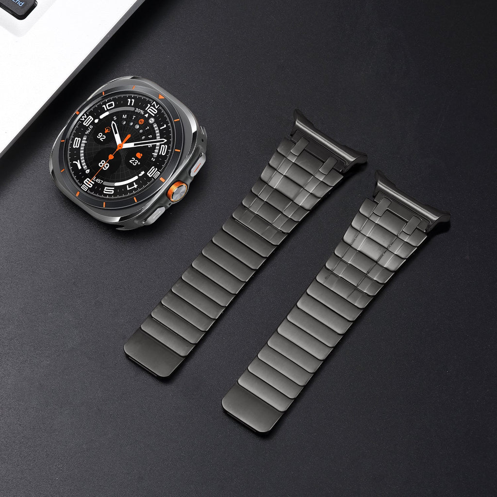 AstraFlex Buzlu Çelik Manyetik Kordon Samsung Galaxy Watch Ultra için