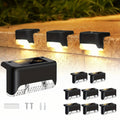 Glimvista 8 stuks zonne-hek- en padverlichting met waterdichte LED's voor tuin