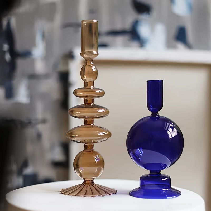 Auravine Glasvase und Kerzenhalter Elegantes Dekorationsstück