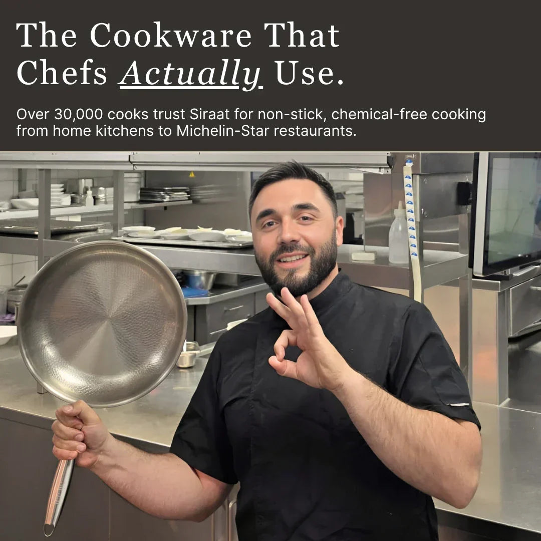 Pro Titanium Hammered Pan For Everyday Cooking With Classic Finish