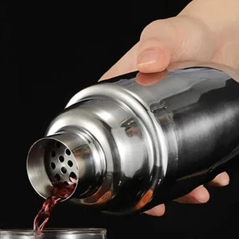 PulseMix Shaker Kit In Stainless Steel Stand And Bar Tools