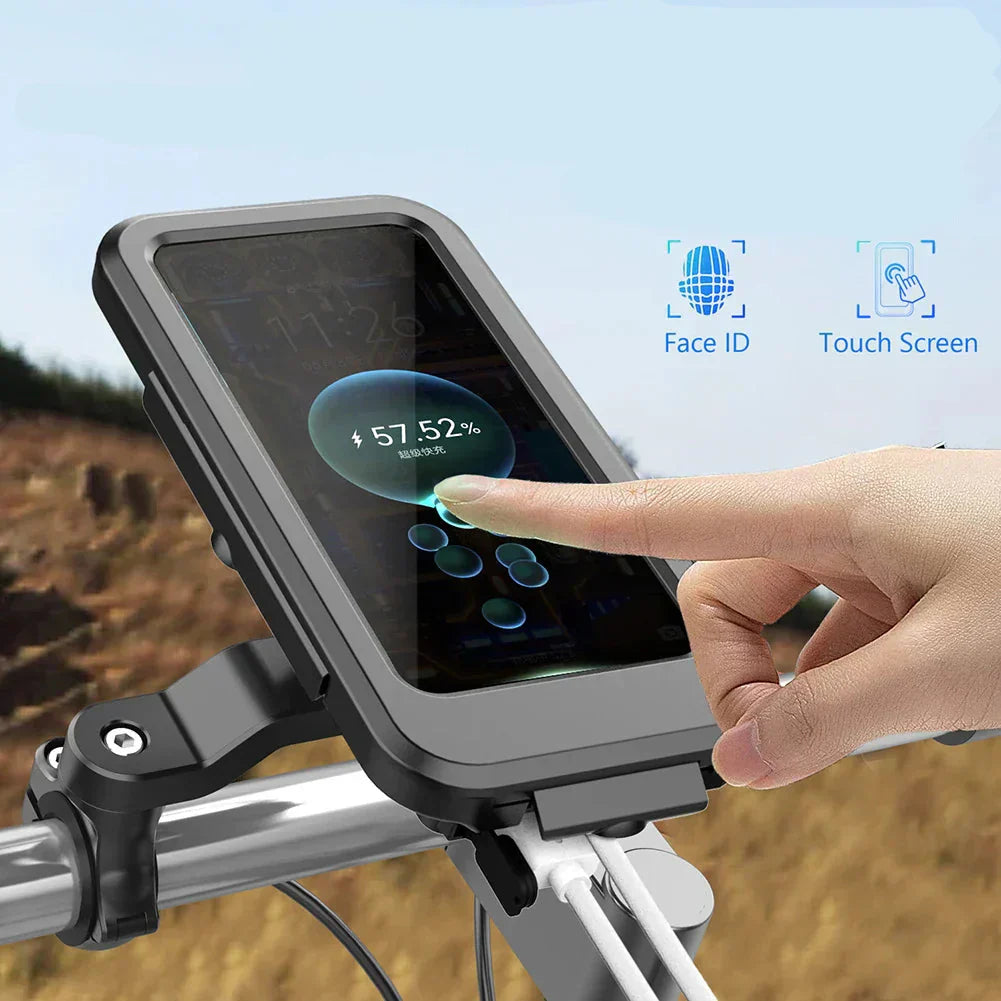 Waterproof 15W Power Bank For Bike Bar Phone Mount