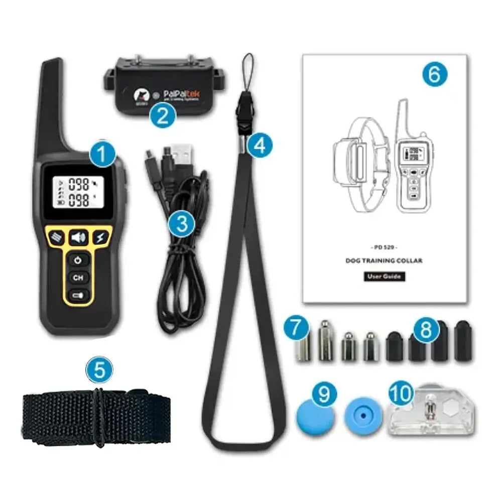 1000m Waterproof Dog Training Collar | Rechargeable, Remote Control & Adjustable for Small, Medium, and Large Dogs