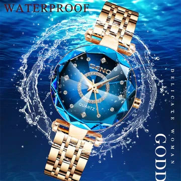 Celestia From LumaAstra Ladies Stainless Steel Watch With Sunburst Dial