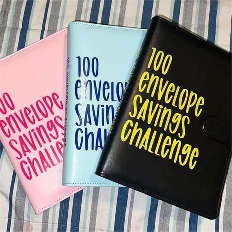 BrightNest 100 Výzva obálek Budget Binder pro rodiny Odolný organizér A5