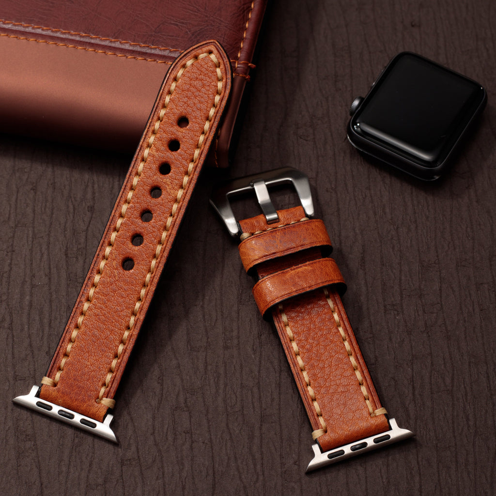 LegacyCove Vintage Leather Band For Apple Watch Handcrafted