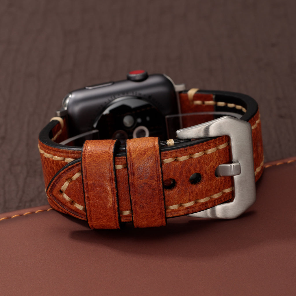 LegacyCove Vintage Leather Band For Apple Watch Handcrafted