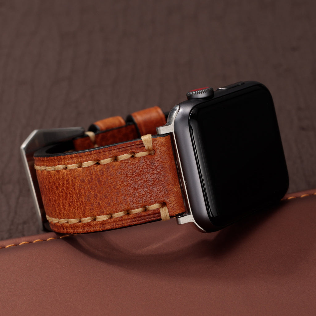 LegacyCove Vintage Leather Band For Apple Watch Handcrafted