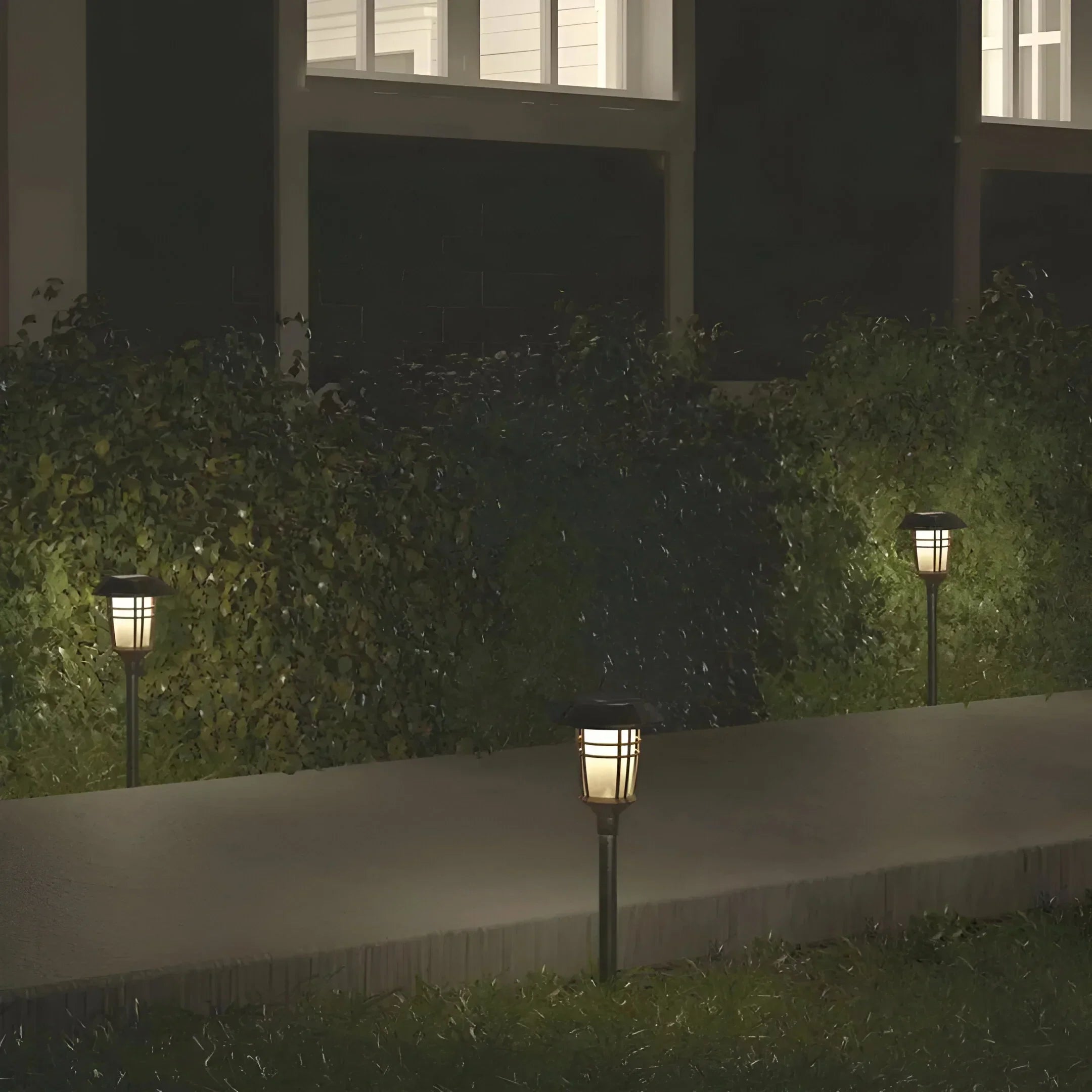 SolarGlow Sechserpack Außen-Gartenleuchten für Atmosphäre