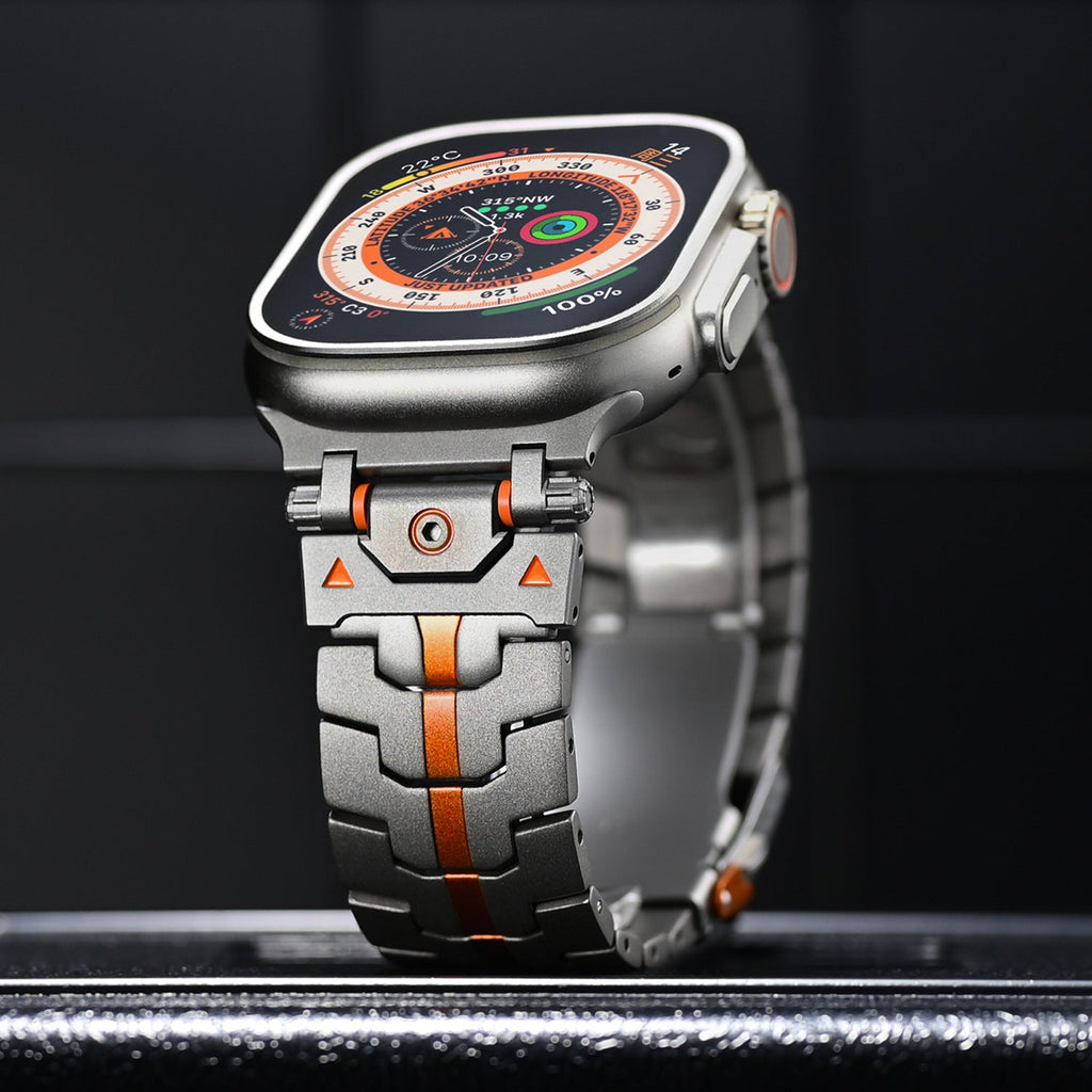 Cinturino a maglie in acciaio inox Aurora Forge per Apple Watch