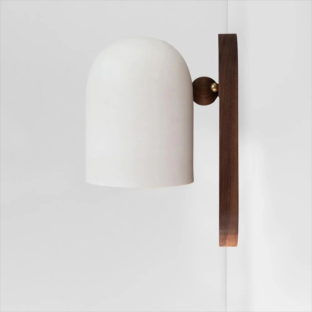 AuroraCraft Vintage Wall Lamp in Iron and Solid Wood for Bedroom and Living Room