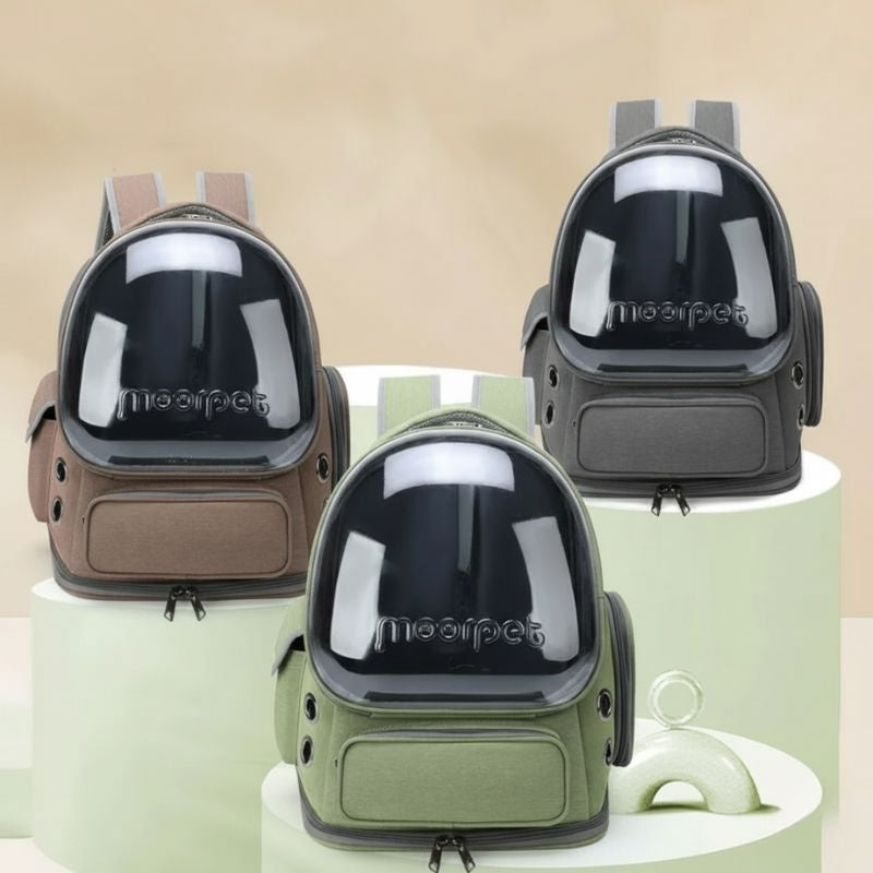 AeroPaw Breathable See-Through Carrier Backpack For Cats And Small Dogs