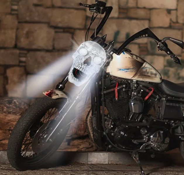 Luz de calavera para motocicletas, LED brillante para conducción nocturna y presencia audaz en la carretera